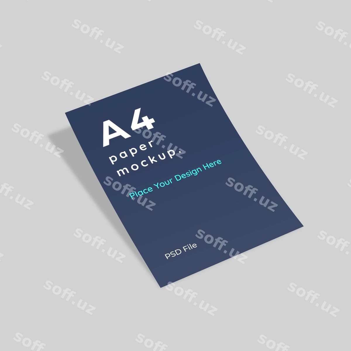 A4 varaq o'lchami flyer leaflet mockup | A4 paper size flyer leaflet mockup