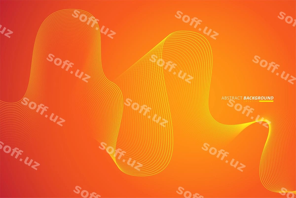 Chiziqli to'lqin san'at illustratsiyasi | Abstract line wave art illustration