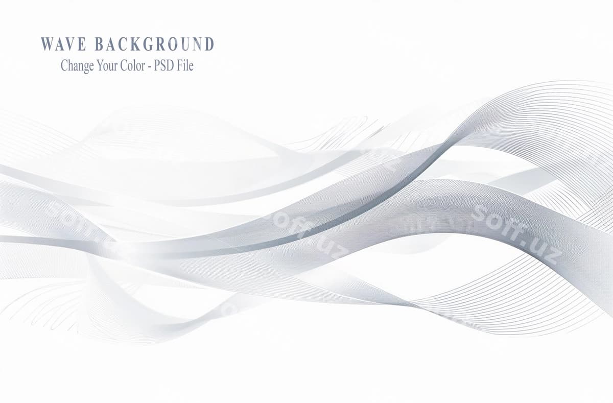 Abstrakt to‘lqiq kulrang zamonaviy | Abstract wave grey modern