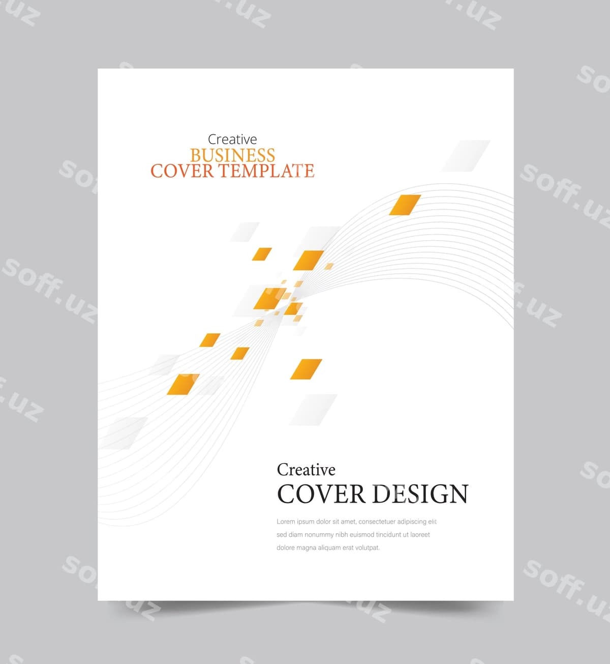 Yillik hisobot varaq dizayn shabloni | Annual report cover design template