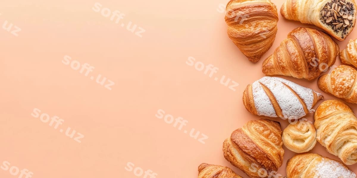Turli xil kruvasanlar | Assorted croissants
