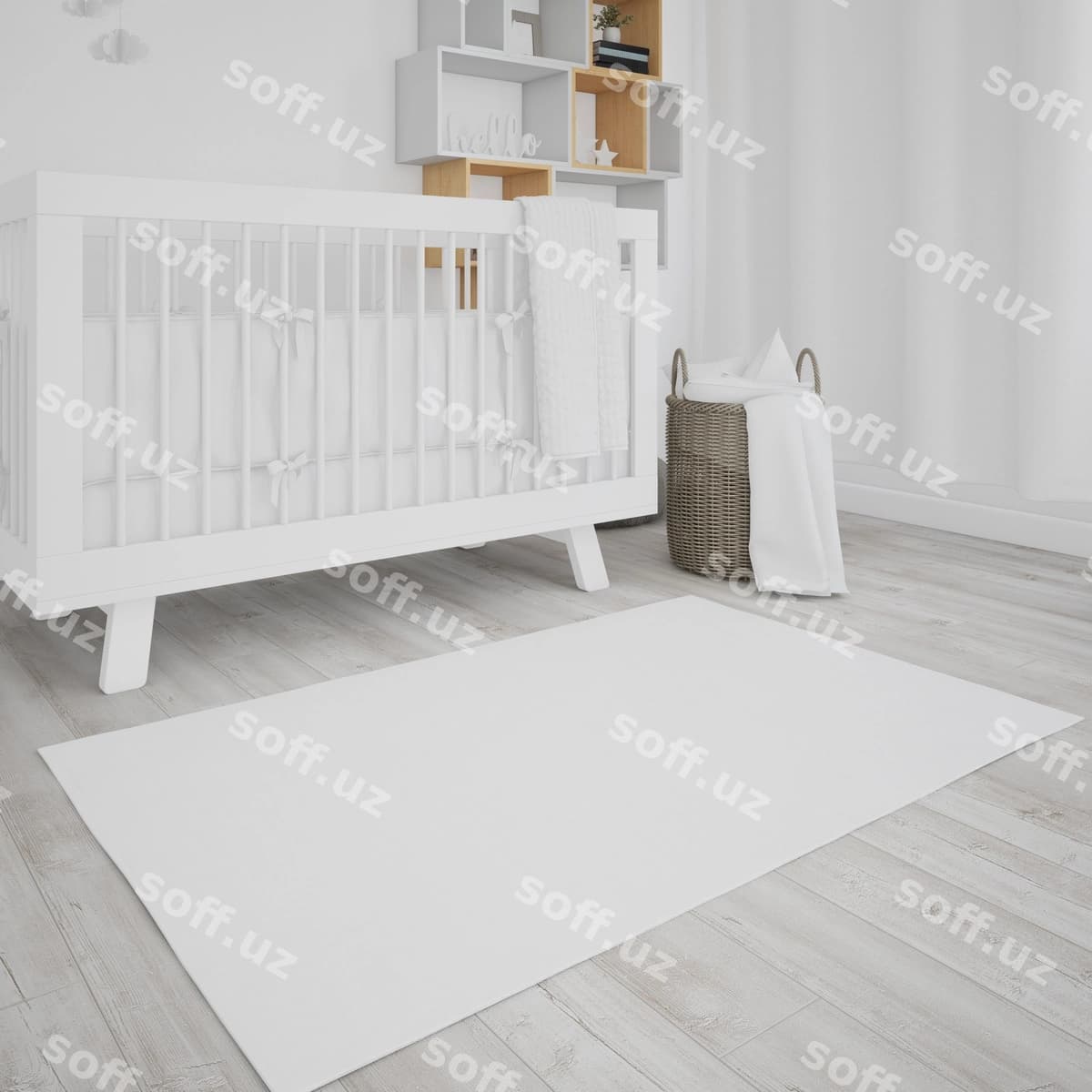 Bolaning xonasi oq matraxana bilan | Baby s room with white crib