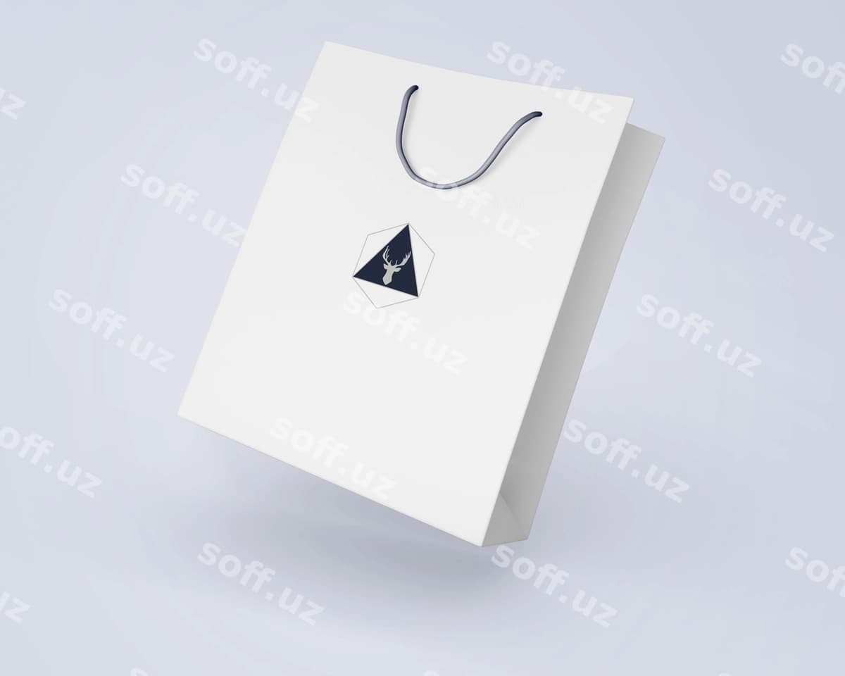 Sumka namunasi kommercheskaya faoliyat | Bag mockup merchandising