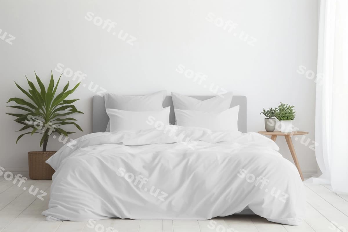 Yotoq matizlari interyer namunasi | Bed linen interior mockup