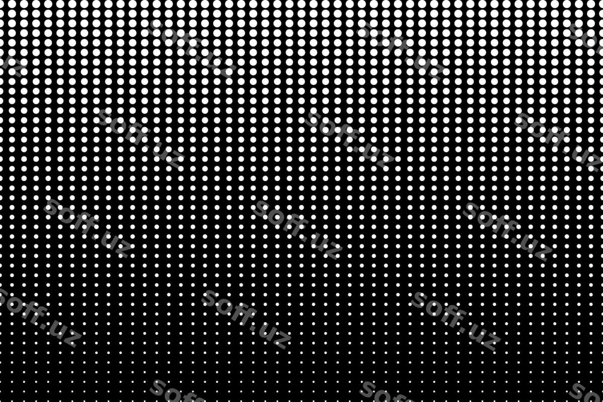 Qora fonda shablon nuqtalari | Black background with pattern dots