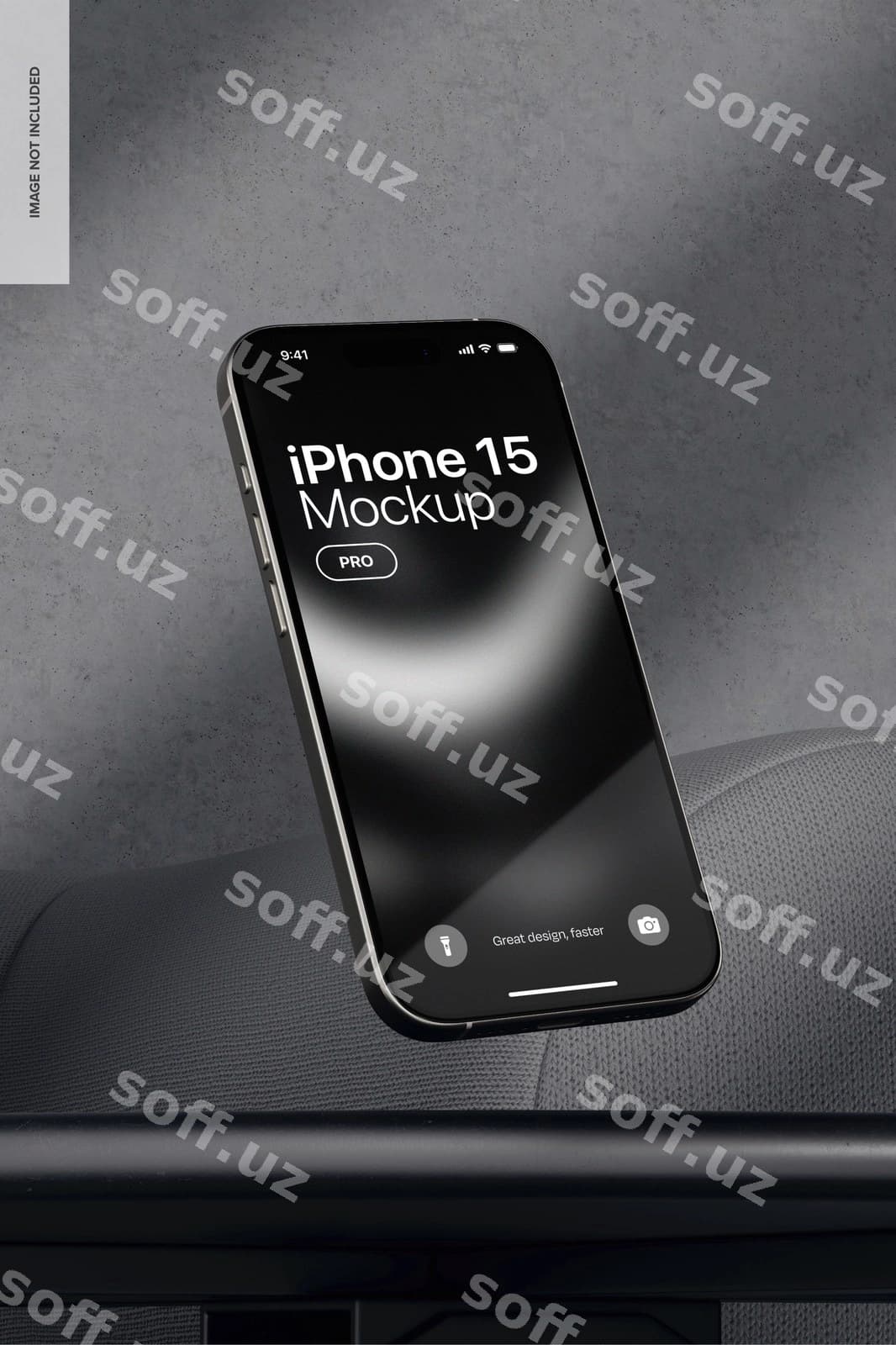 Qora oq iPhone 15 pro maketi qulab tushmoqda | Black white iphone 15 pro mockup falling