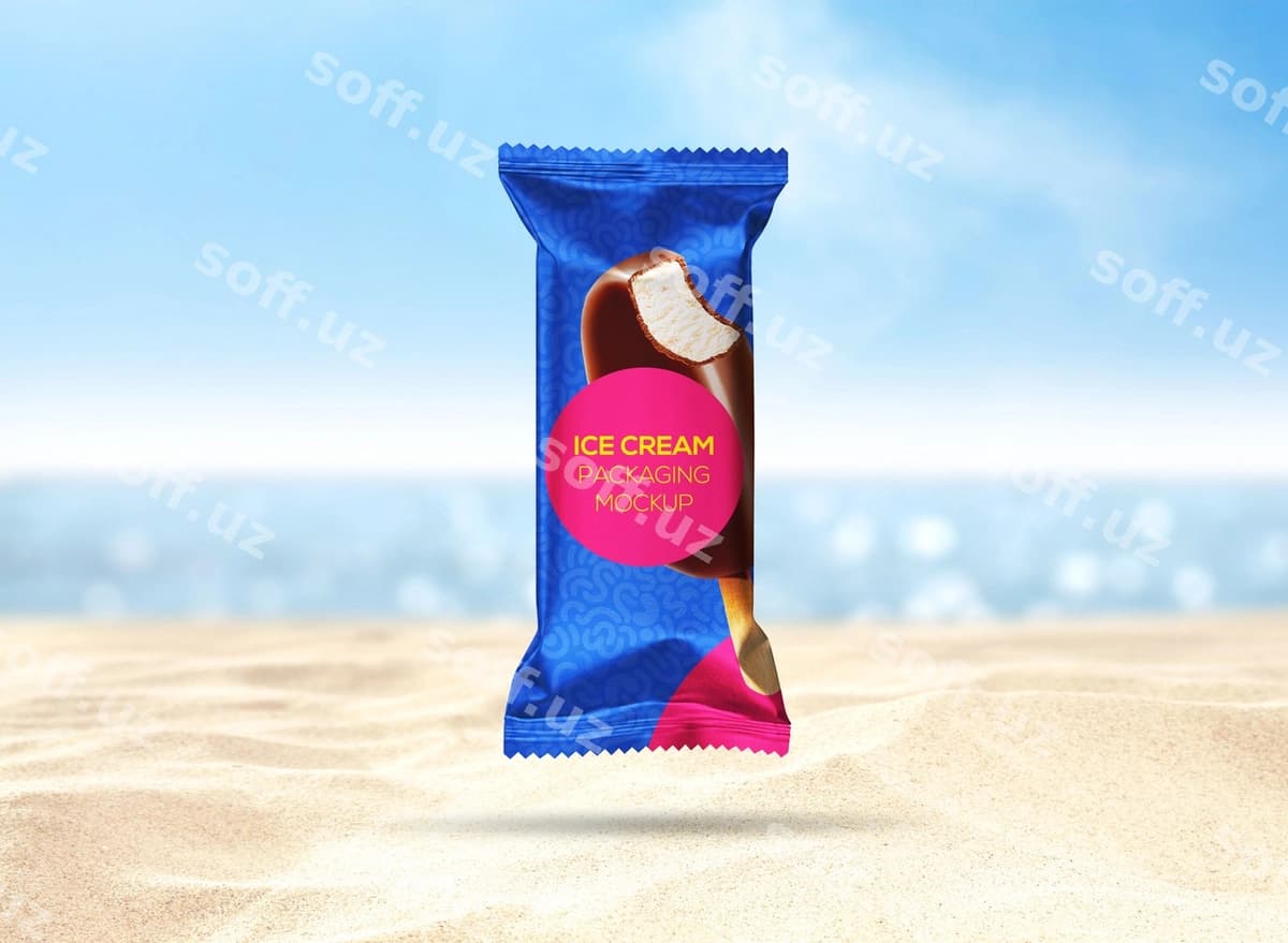 Ko'k sumka muz qatiq qum | Blue bag ice cream sand
