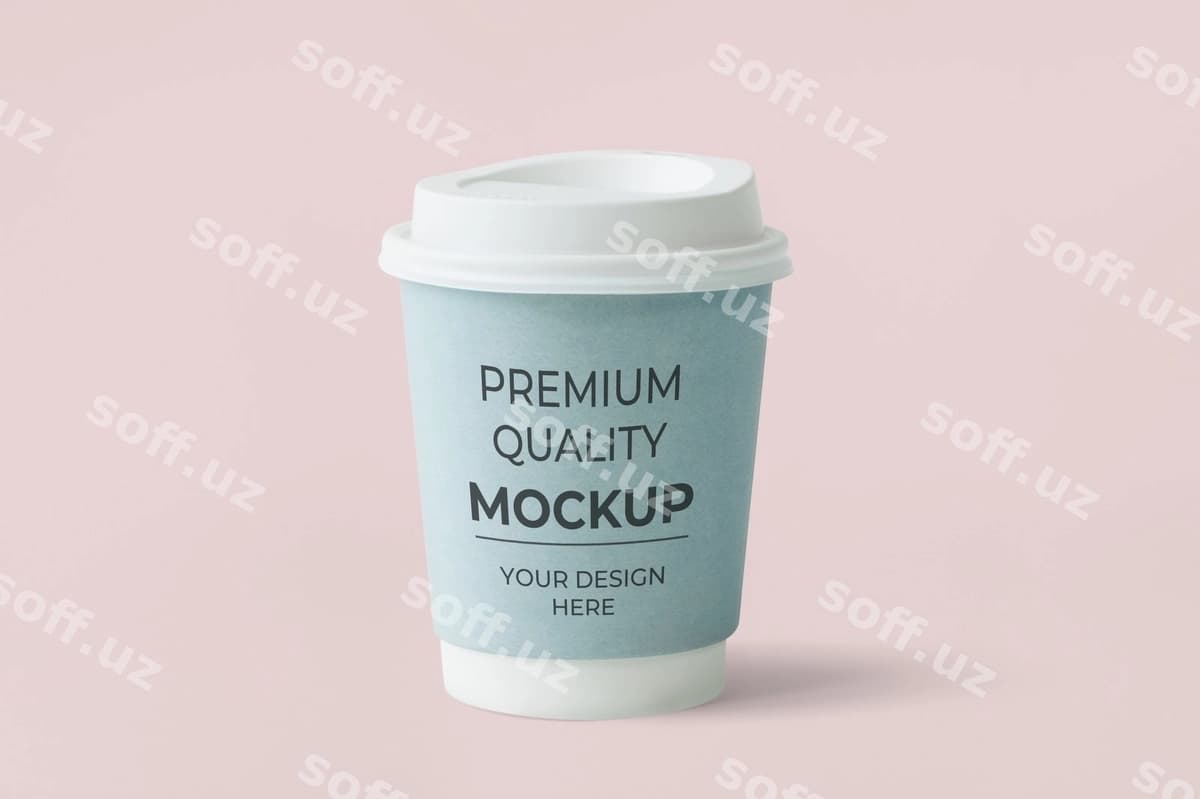 Ko'k qog'oz kofe stakichi | Blue paper coffee cup