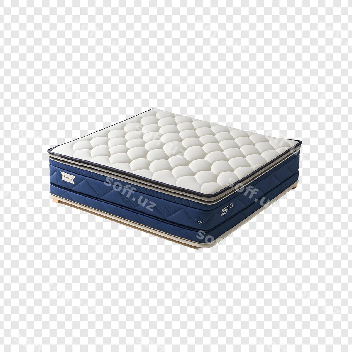 Oq matrasli ko'k oq quti | Blue white box with white mattress it