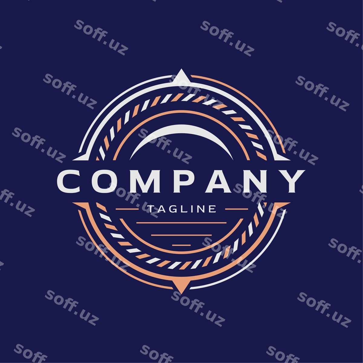 Ko'k oq logotip kompaniya kompaniya | Blue white logo company company