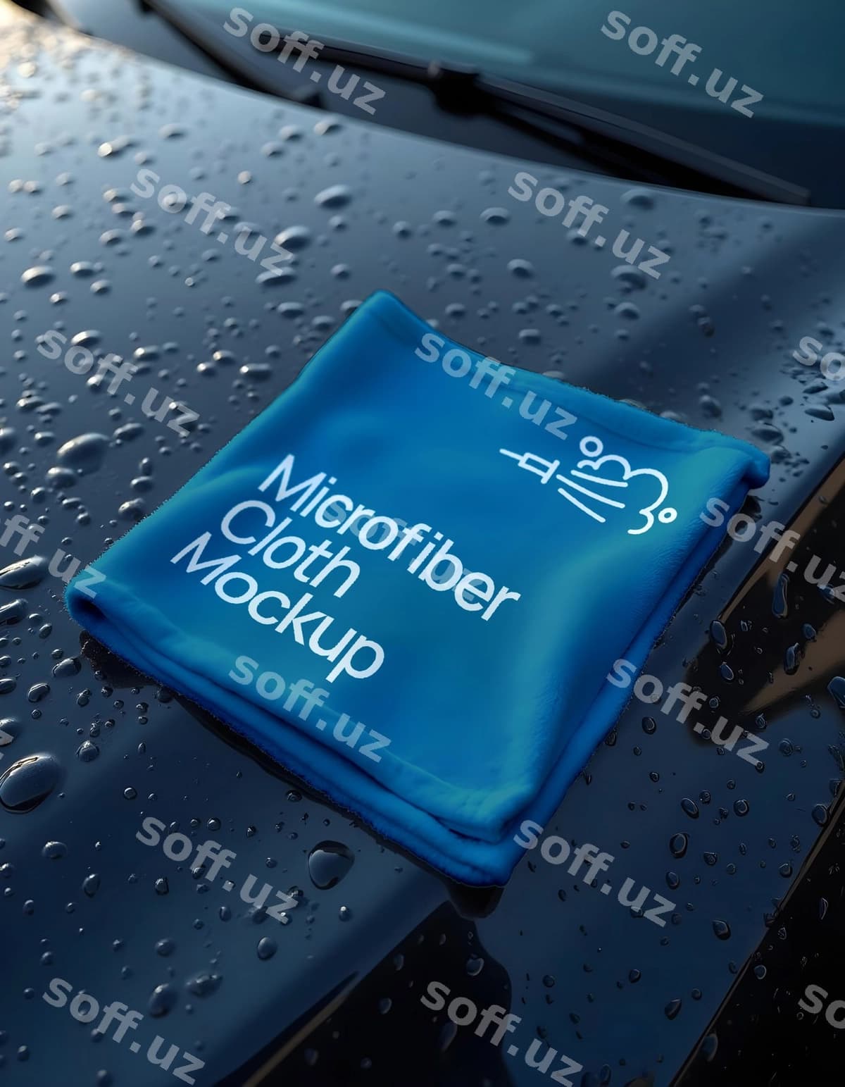 Brend mashina yuvish namunasi | Branding car wash mockup