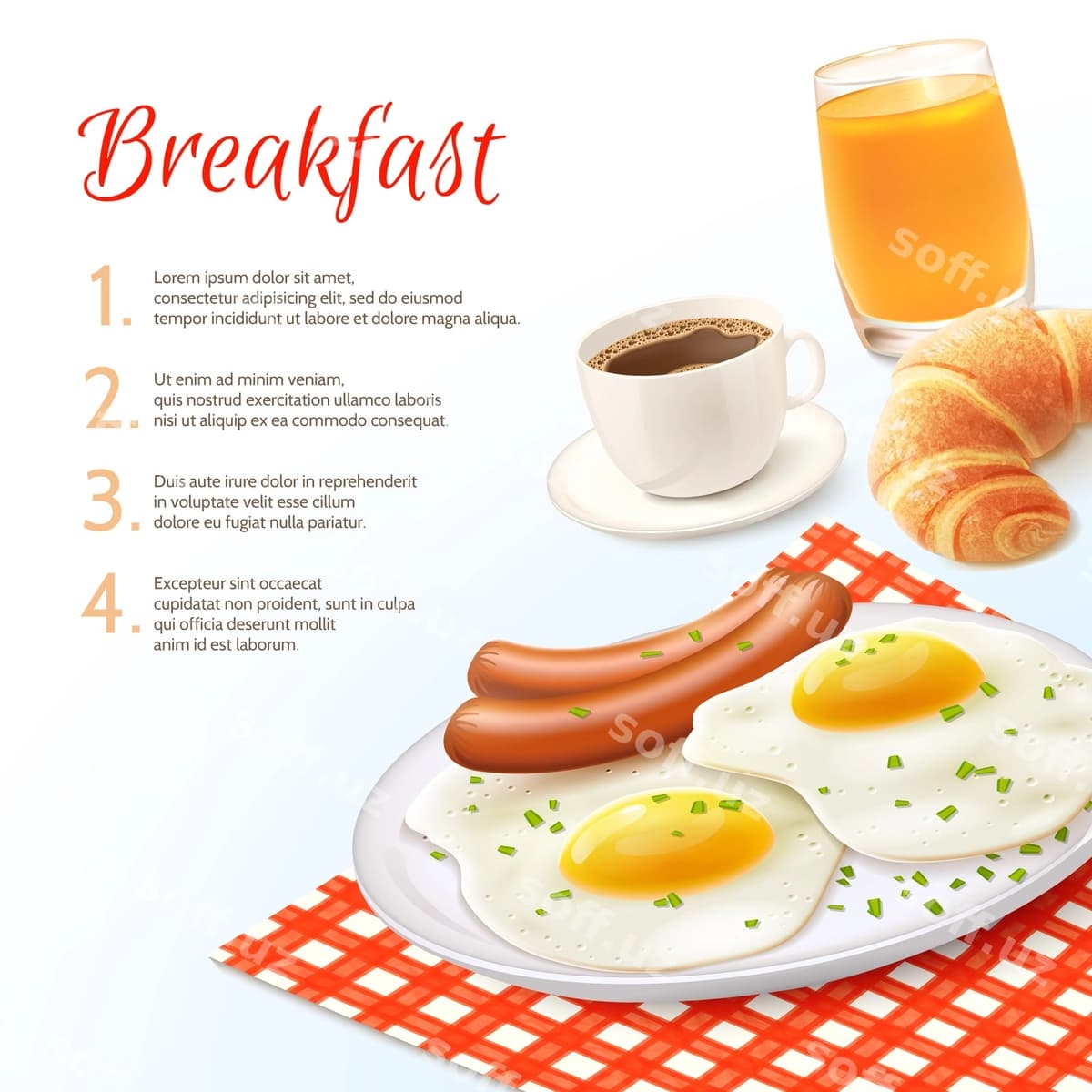 Nonushta orqa fon dizayni | Breakfast background design