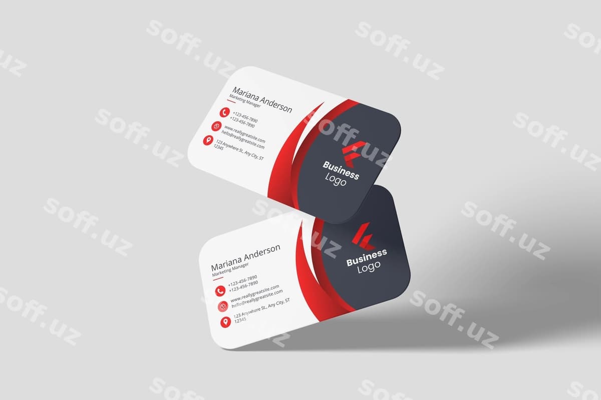 Biznes vizitka mockup psd | Business card mockup psd