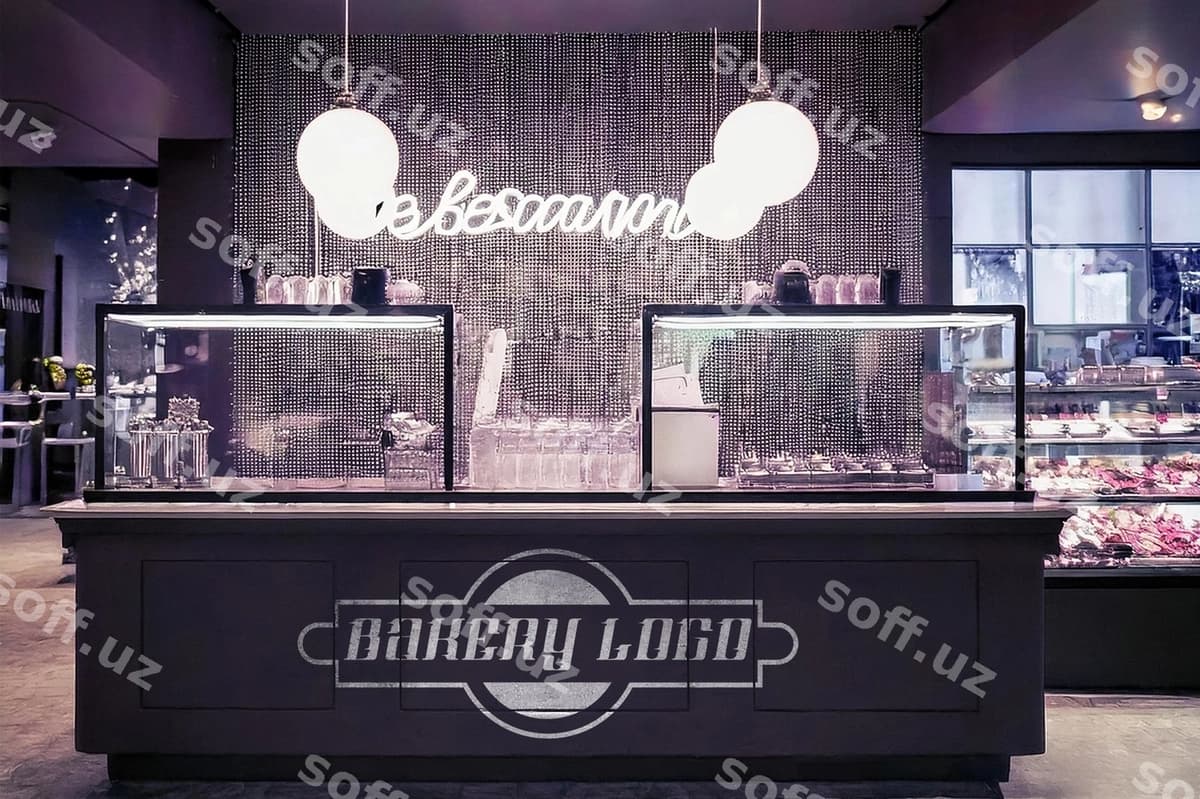 Kafe do'kon mockup PSD | Cafe shop mockup psd