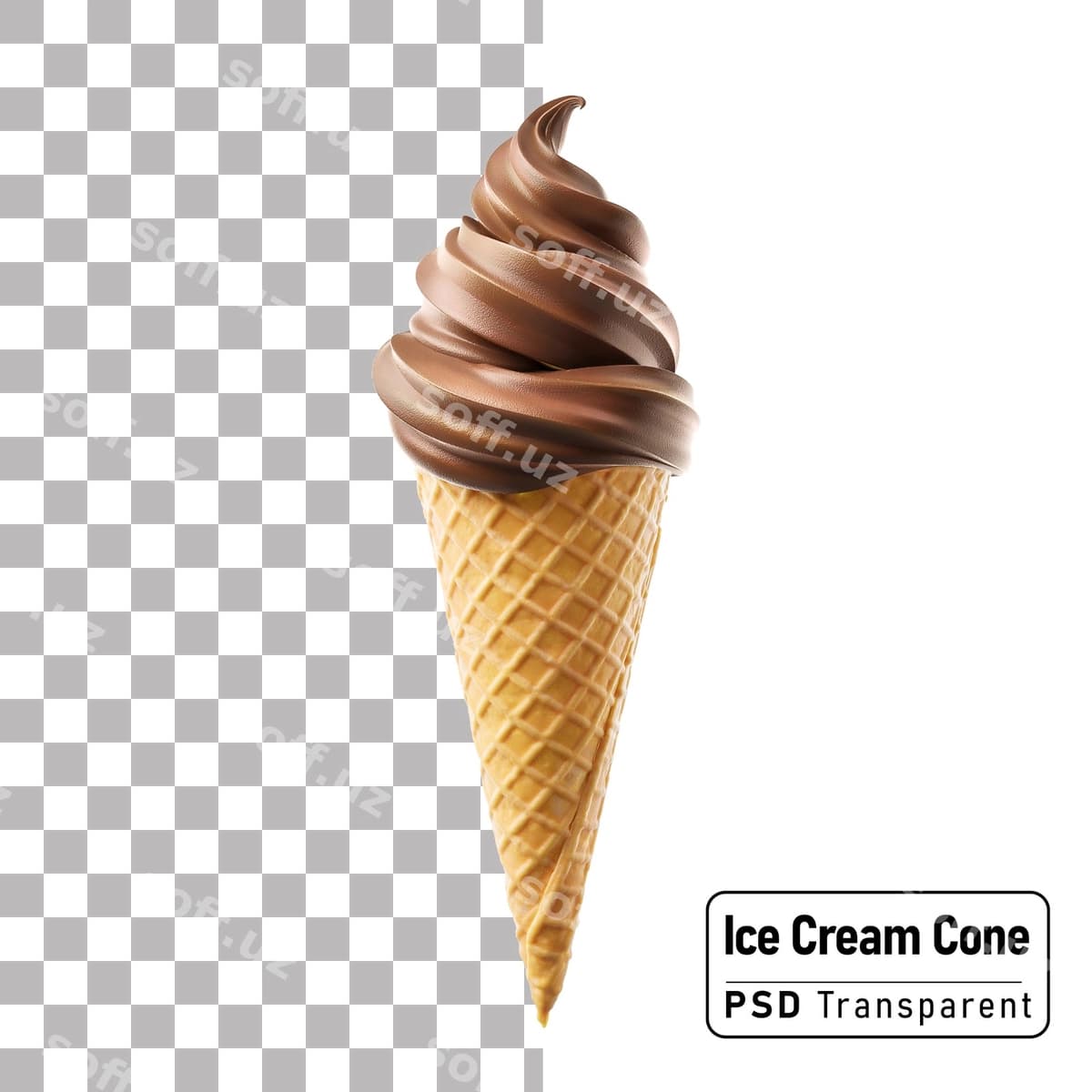 Shokolad muzlat kon | Chocolate ice cream cone