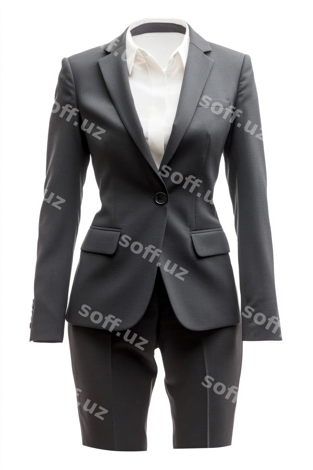 Classic dark gray womens suit | Classic dark gray womens suit