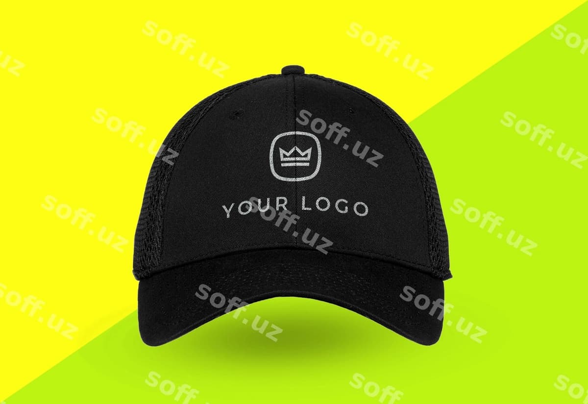 Yaqin murojaat sport shlyapa logotip namunasi ajraltirilgan | Close up sports cap logo mockup isolated