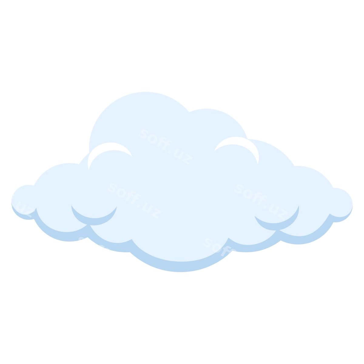 Bulut vektor illustratsiyasi | Cloud vector illustration