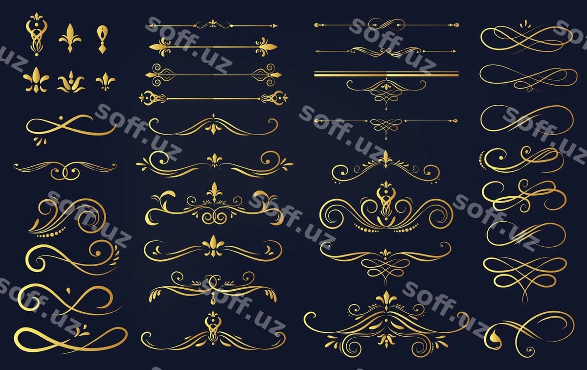 To'plam komplekti etiketka naqshi | Collection set label ornament