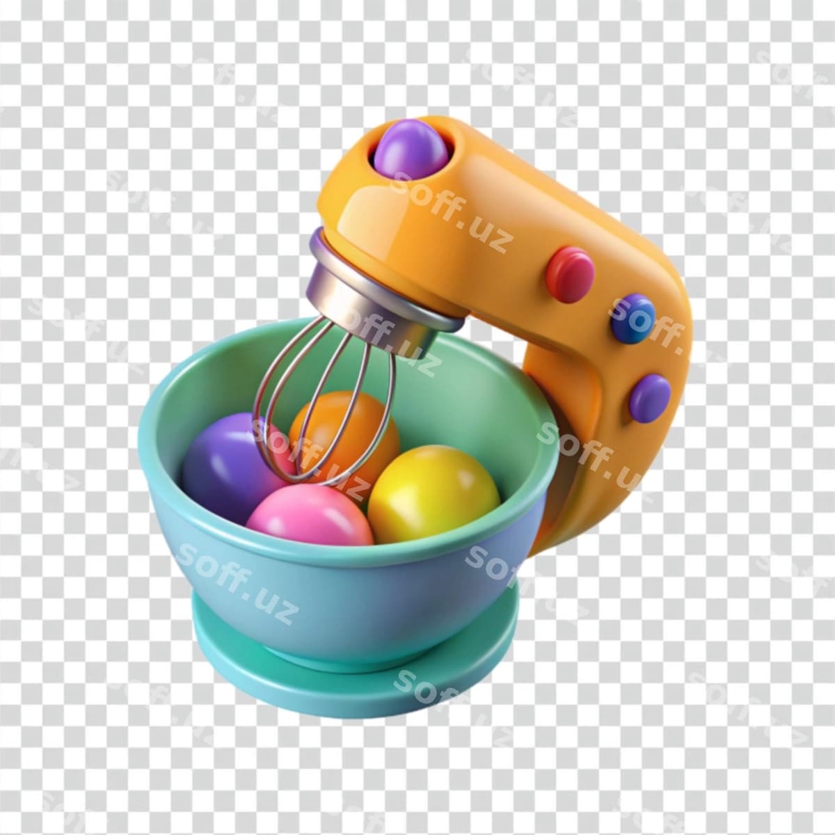 Rangli qo'l mikseri tuxumlar bilan | Colorful hand mixer with eggs