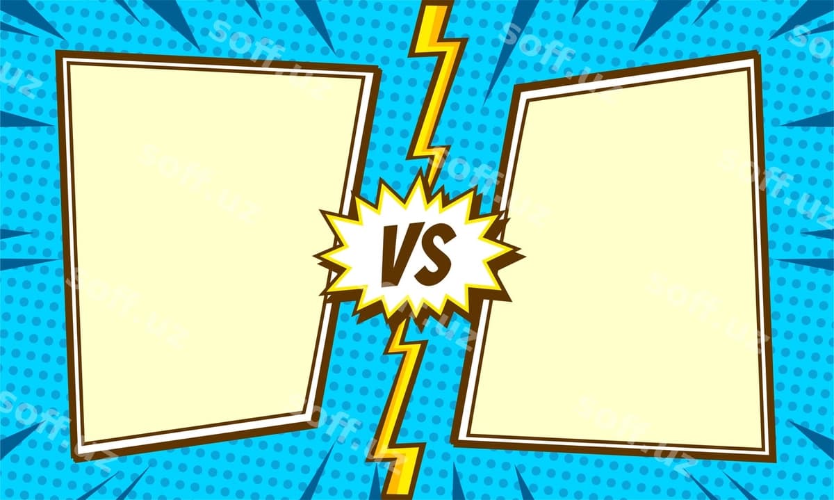 Komi kartun versus orqa fon shabloni | Comic cartoon versus background template
