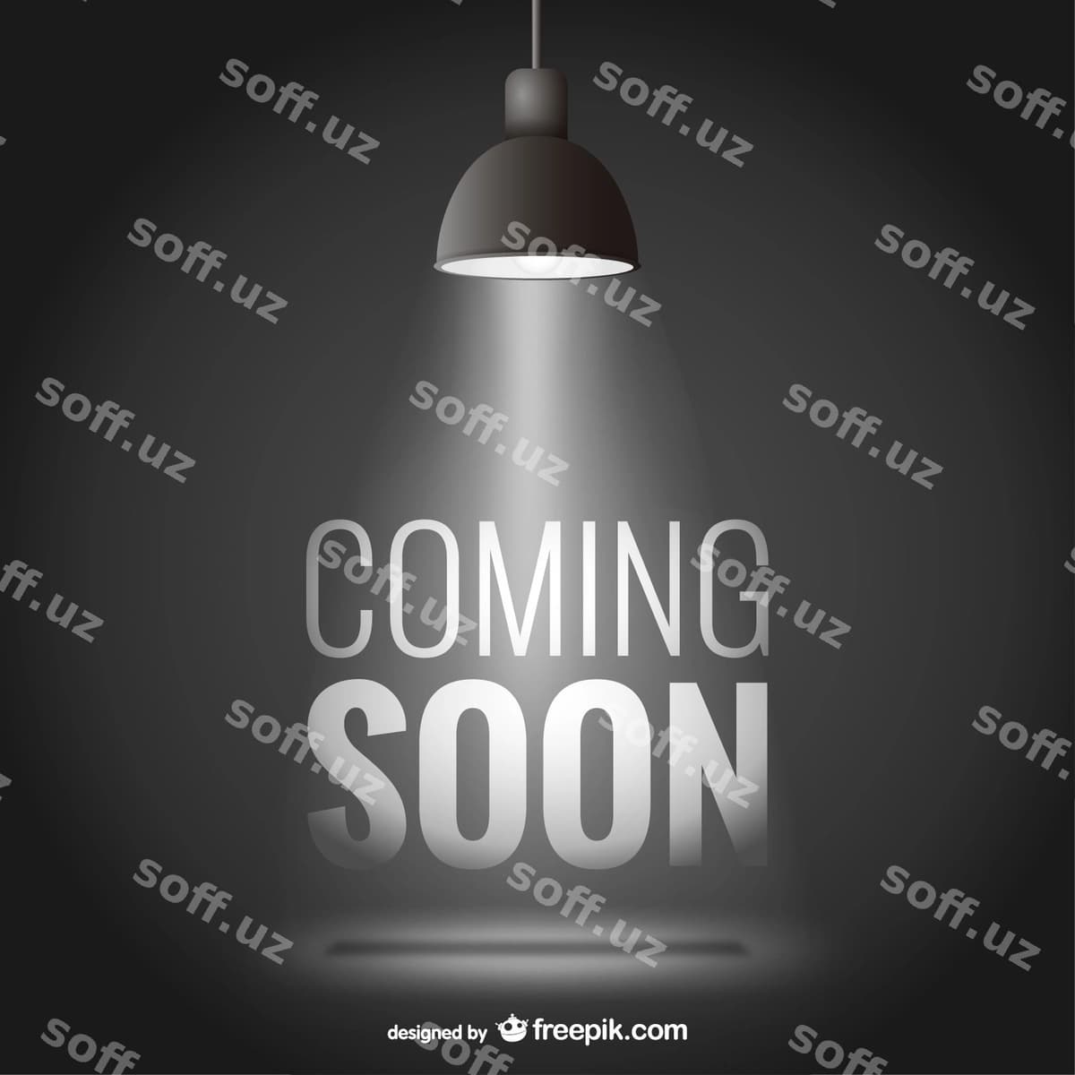Tez orqali fona bilan spavtlight | Coming soon background with spotlight