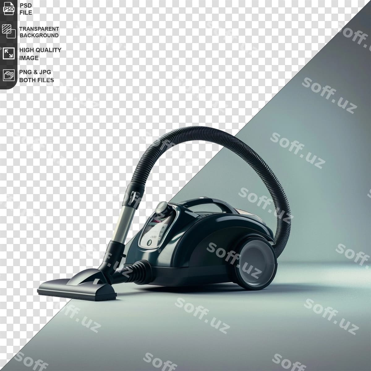 Kompyuter sichqoncha qora quloqchin bilan it | Computer mouse with black headphone it