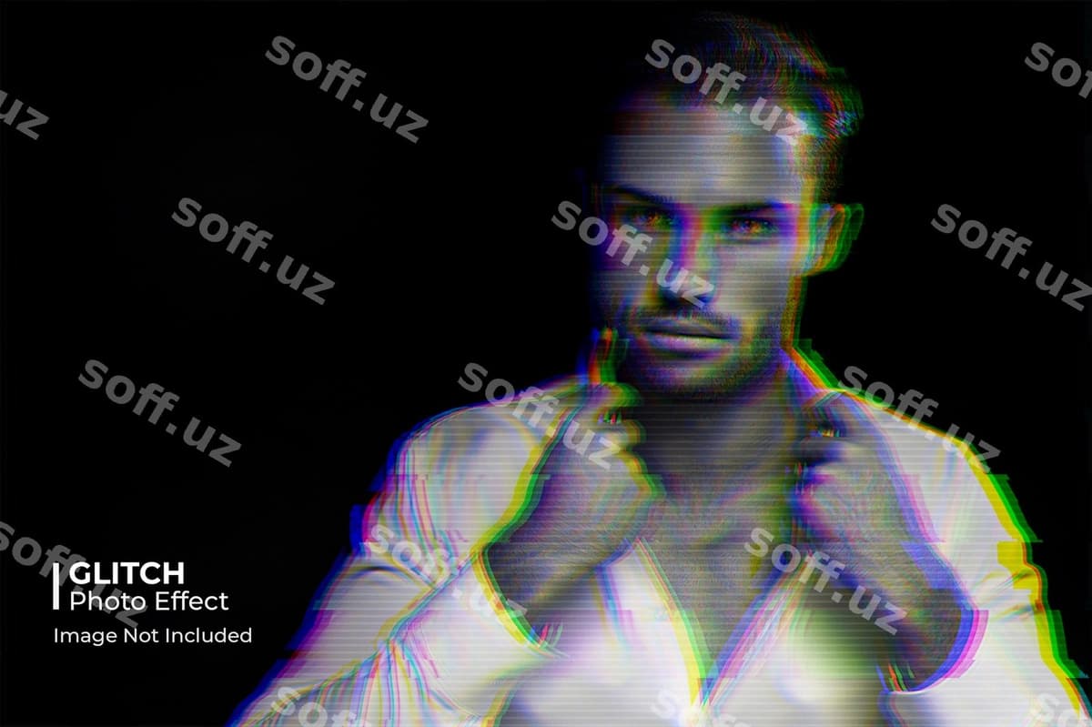 Ajoyib glit foto effekti | Cool glitch photo effect
