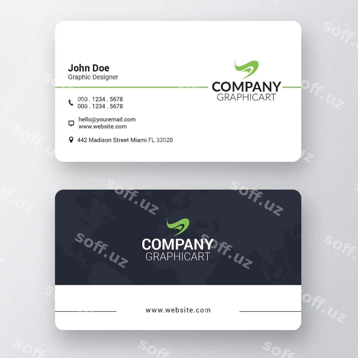 Korporat biznes vizitkai | Corporate business card