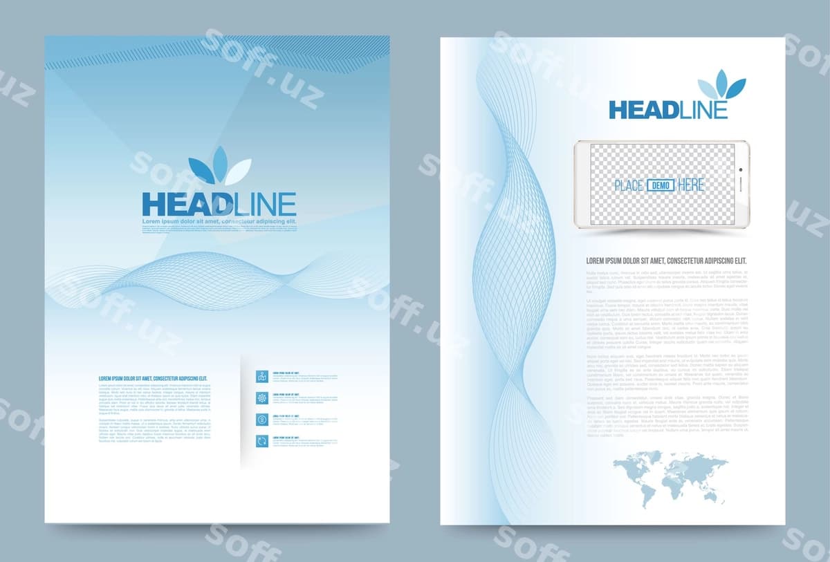 Qop dizayn shabloni | Cover design template