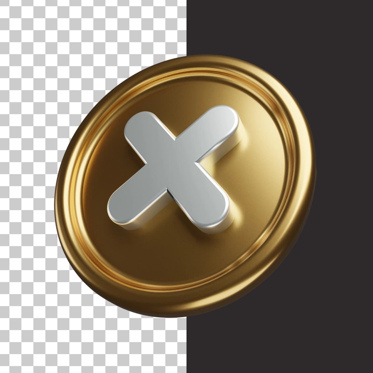 Xoch belgisi 3d | Cross icon 3d