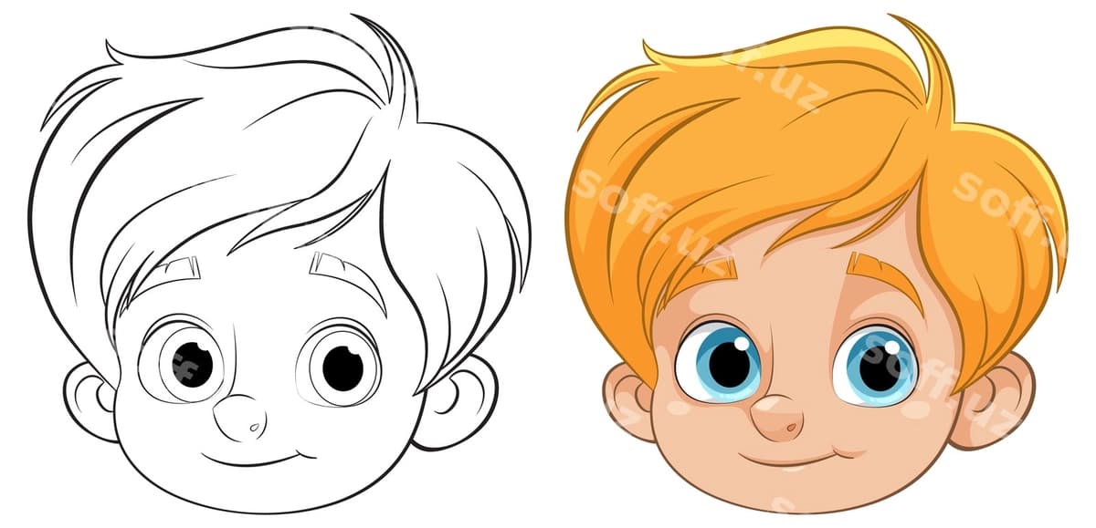 Mazali kartinka o'yincha qiz bobi | Cute cartoon boy character