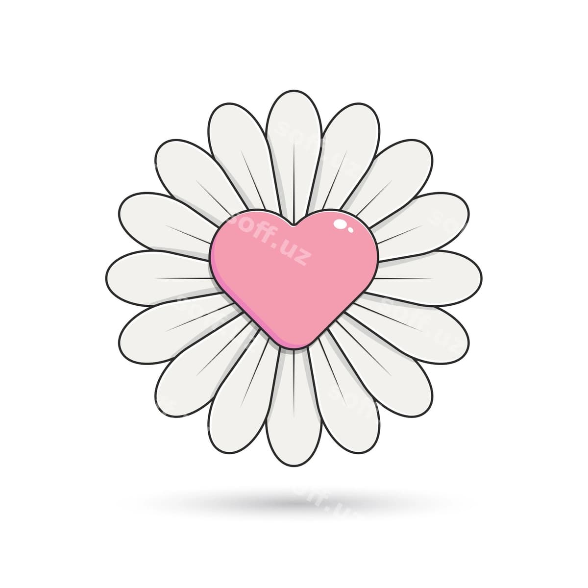 Chiroyli gul qalb gul chiroyli gul | Cute flower heart flower cute flower