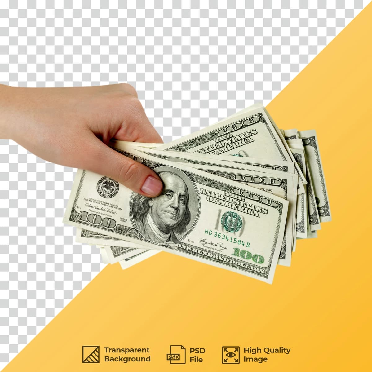 Dollar pul qo'li | Dollar bill hand