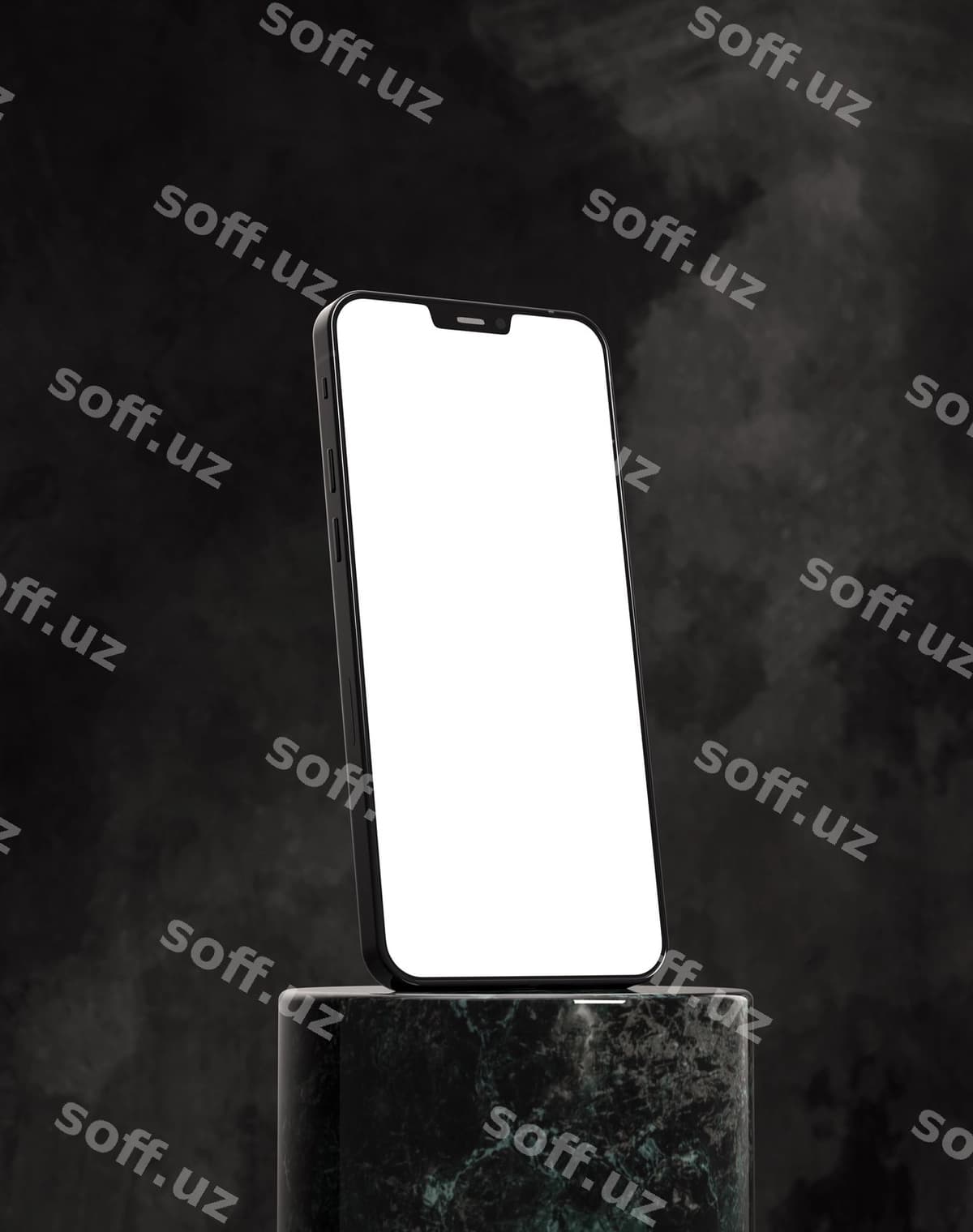 Qurilma mockup marqli jadval | Device mockup marble table