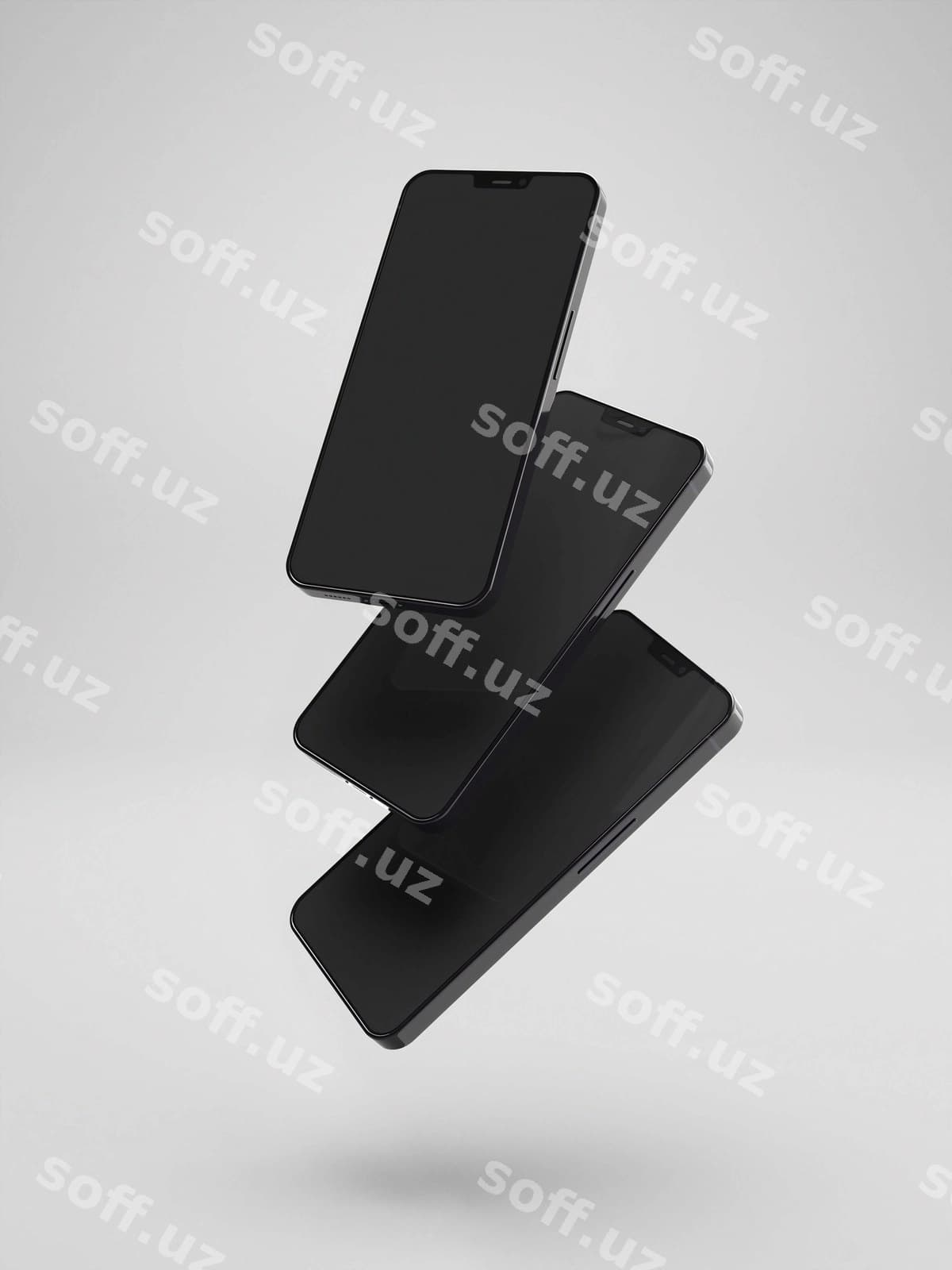 Raqamli mobil telefon ekrani namunasi | Digital mobile phone screen mockup