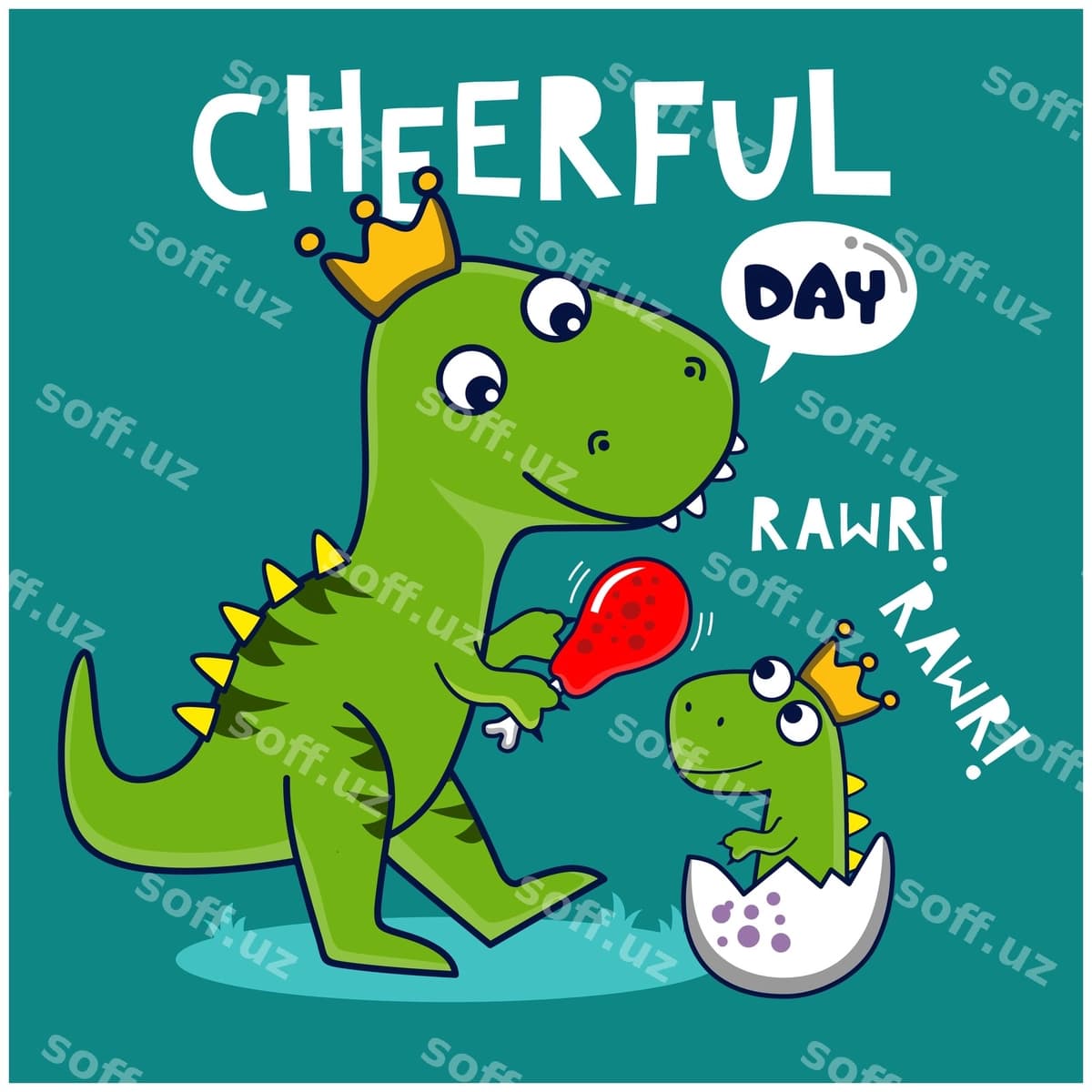 Dinozavrlar oilasi, gulistan qurilishi, hayvonlar kartini komikslari | Dinosaur family funny animal cartoon