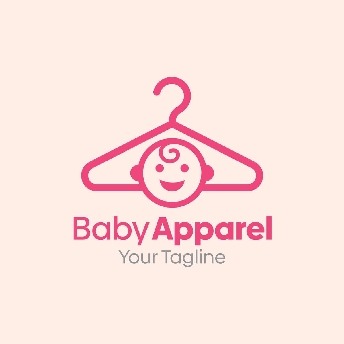 Kichkintoy logotipida chaqaloq ilgichingizni kiyib oling | Baby logo that says baby wear your hanger
