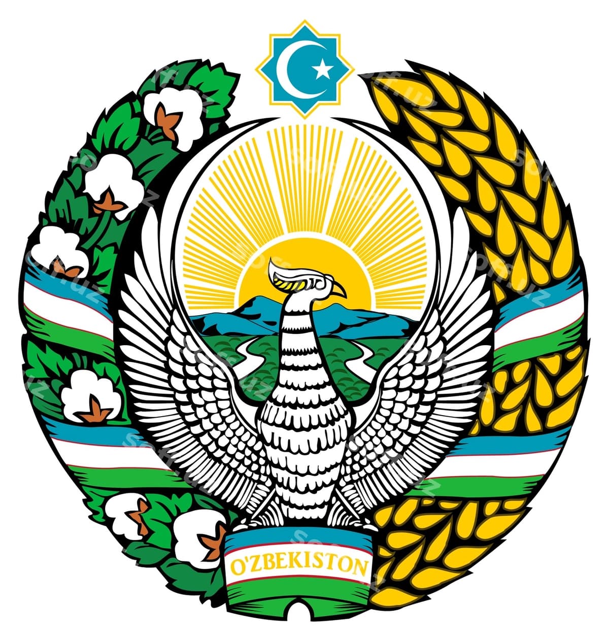 O'zbekiston gerbi | Emblem uzbekistan