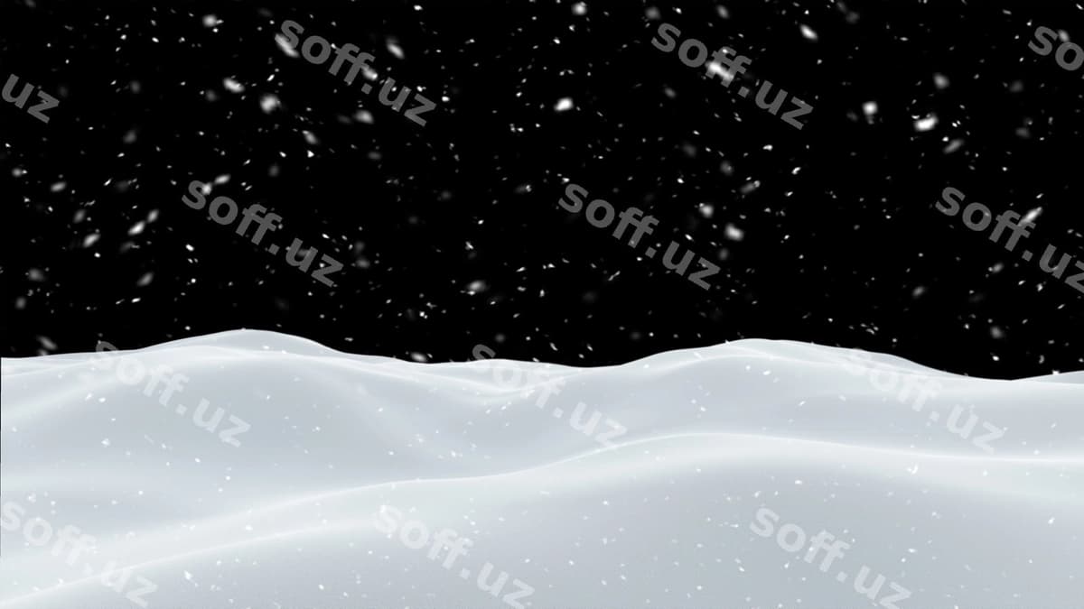Tushyotgan qor Qorli yuza | Falling snow snowy surface