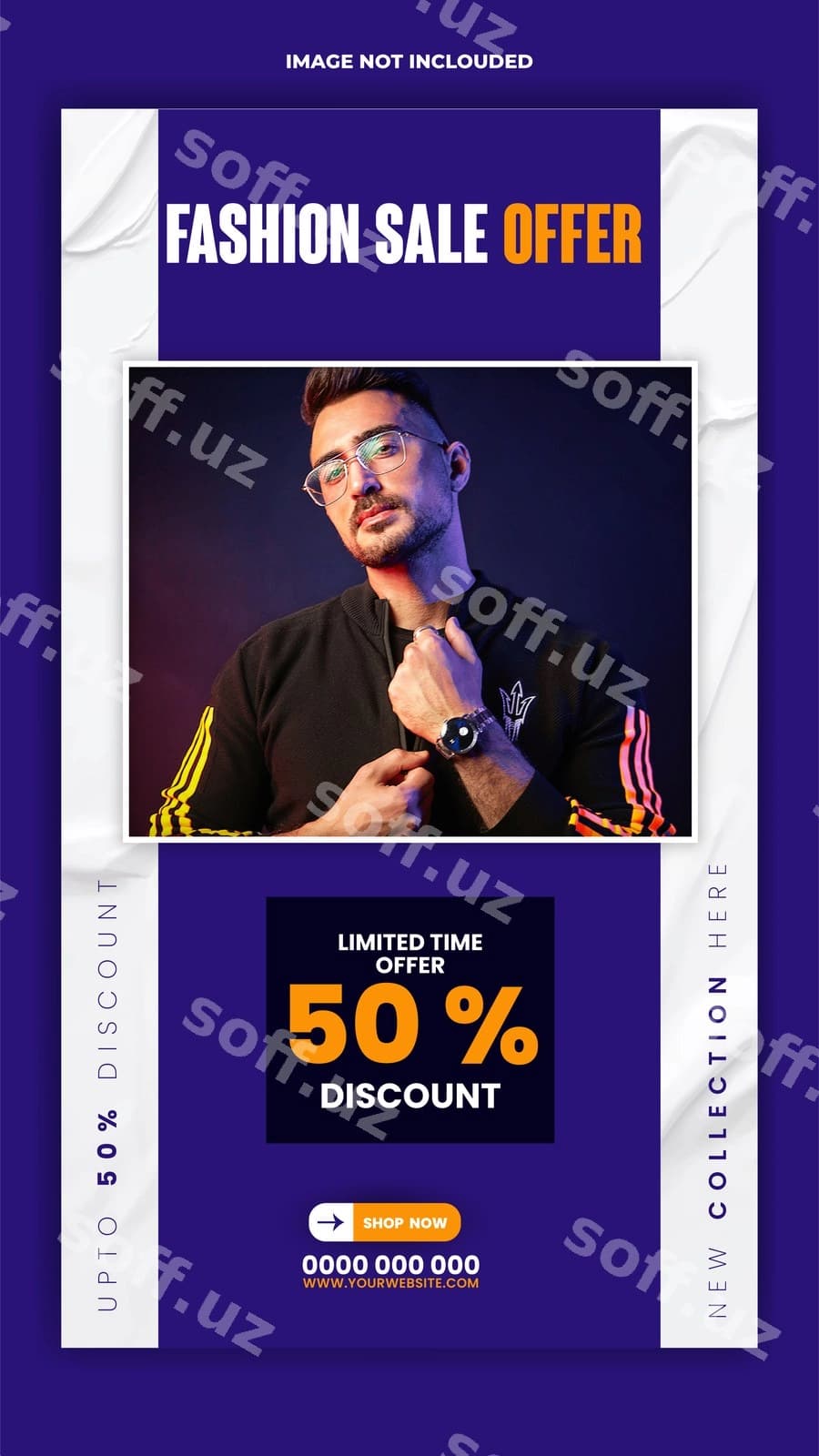 Moda aktsiya reklama hikoya shablon dizayni | Fashion sale ads story template design