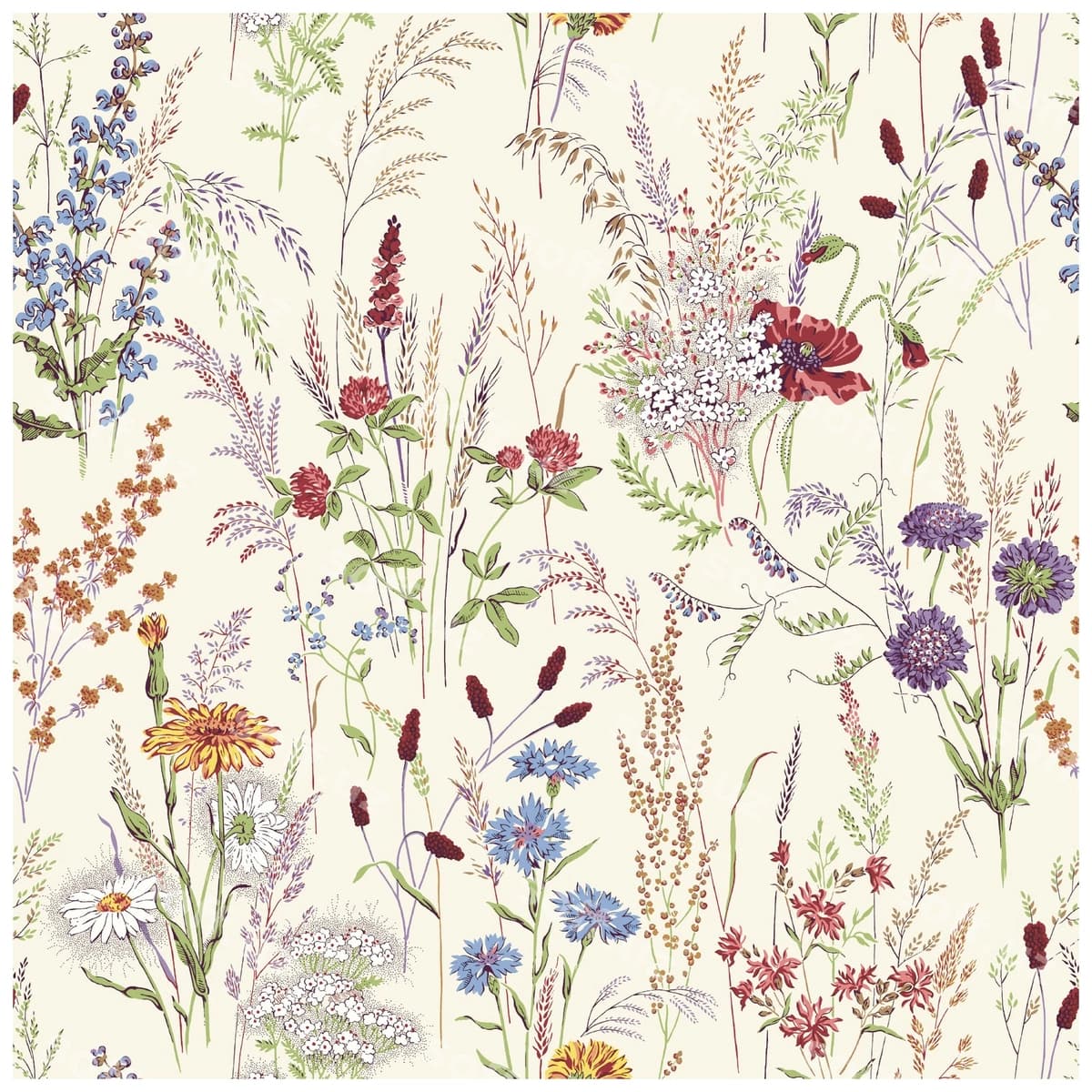 Maydon yovar gullari artist tomonidan | Field wild flowers by artist