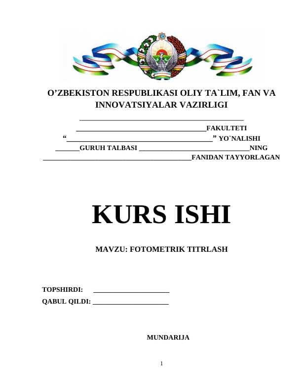 FOTOMETRIK TITRLASH