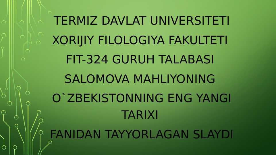 ISLOM KARIMOV