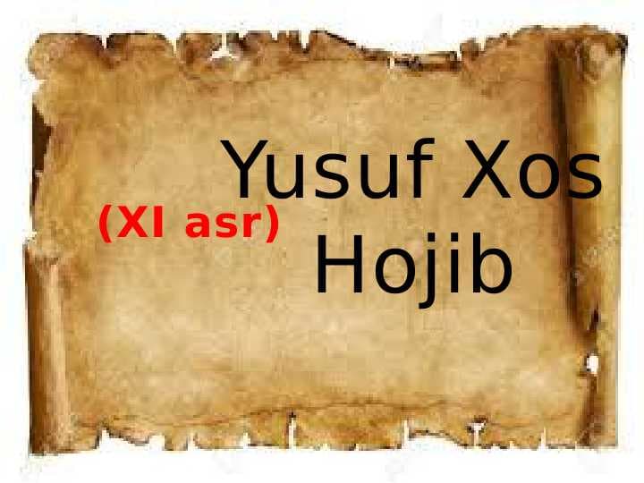 Yusuf Xos Hojib