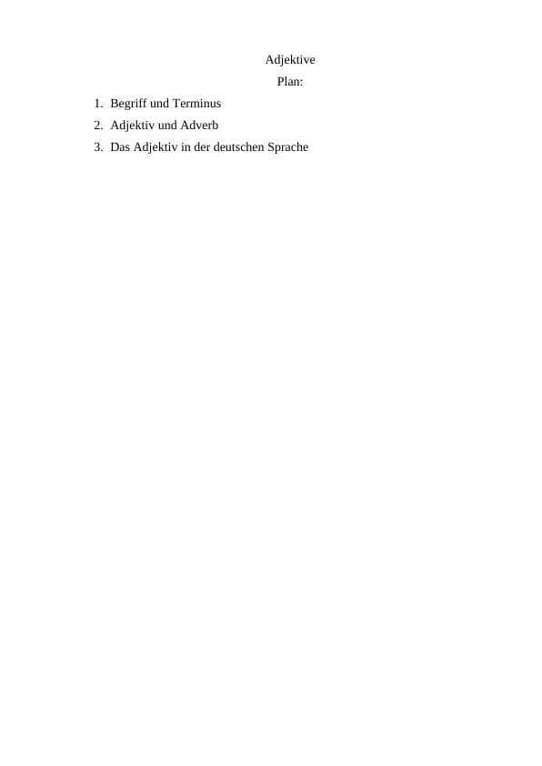 Adjektive