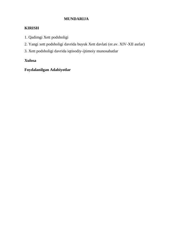Qadimgi Xett podsholigi