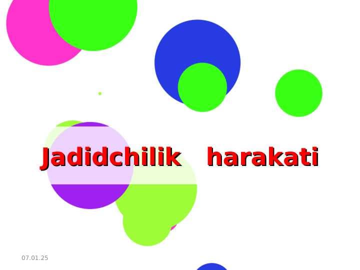 Jadidchilik   harakati