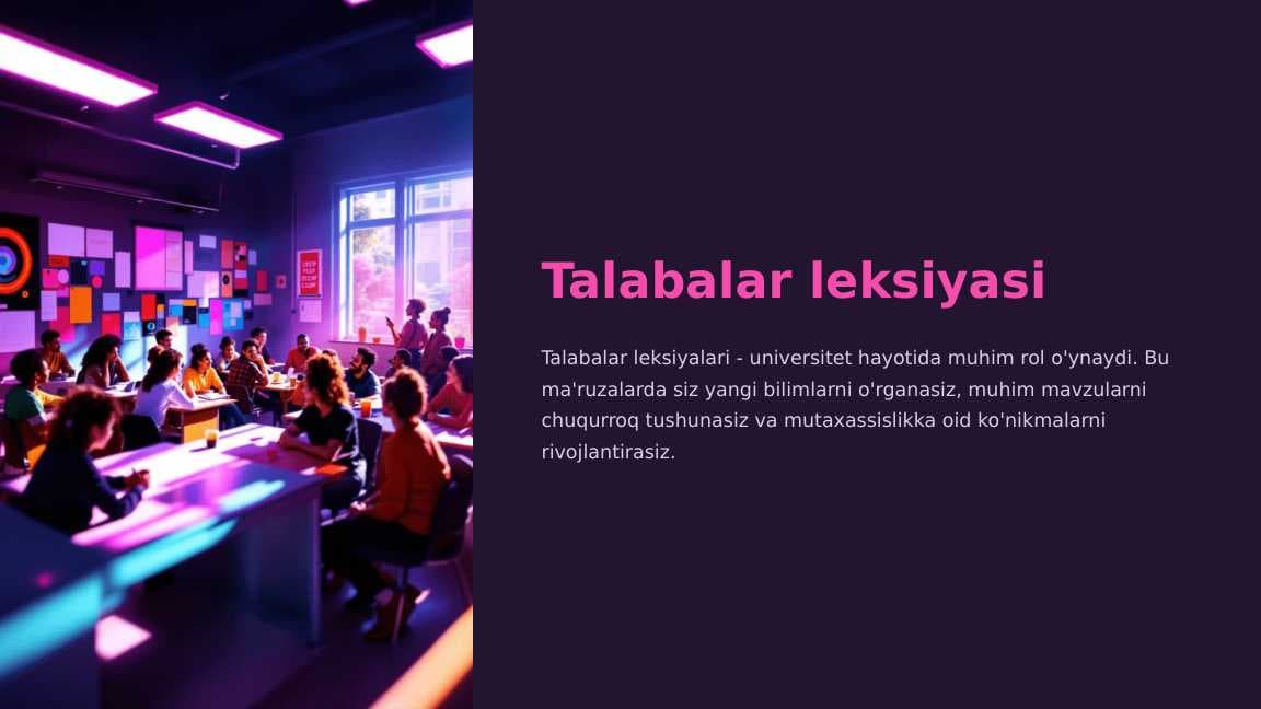 Talabalar leksiyasi