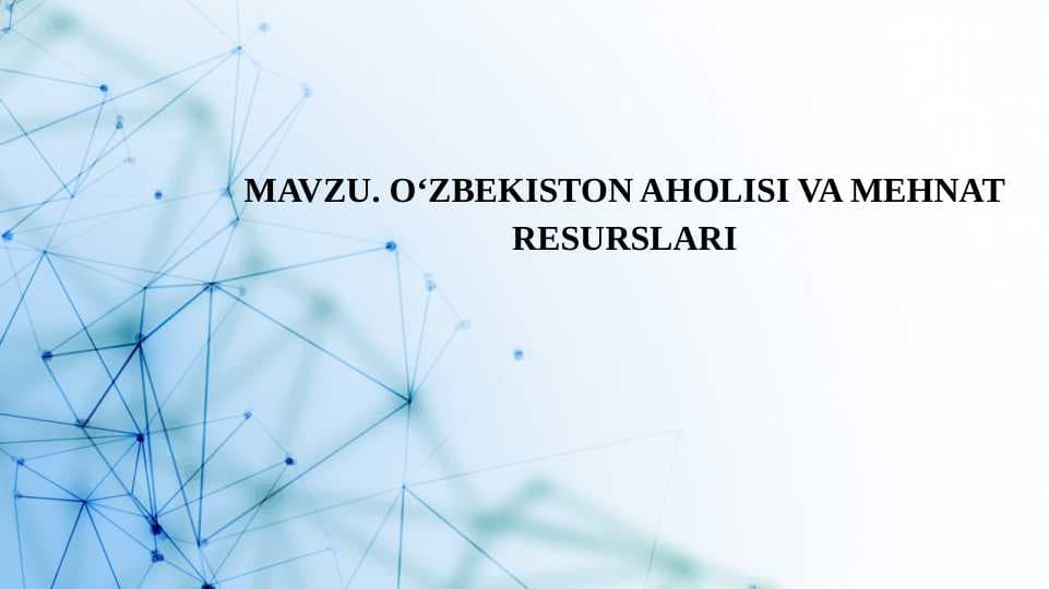 O'zbekiston aholisi